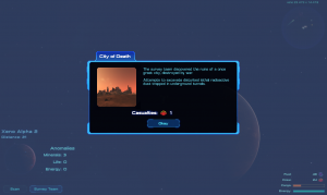 Results of a planet survey expedition.