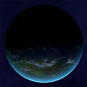 A terrestrial procedural planet