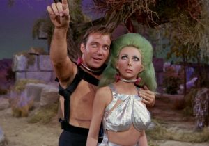 Captain Kirk and Alien Woman